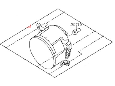 Infiniti 26155-9B91C Lamp Fog LH