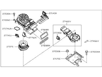 2020 Infiniti QX60 Blower Motor - 27413-9PM0A