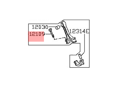 Infiniti 12100-7S01B Rod Complete Connecting