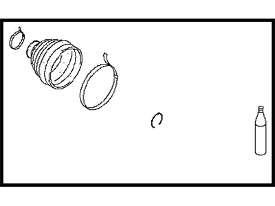 Infiniti 39241-CG027 Repair Kit-Dust Boot,Outer