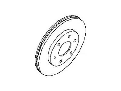 Infiniti QX56 Brake Disc - 40206-ZR00A