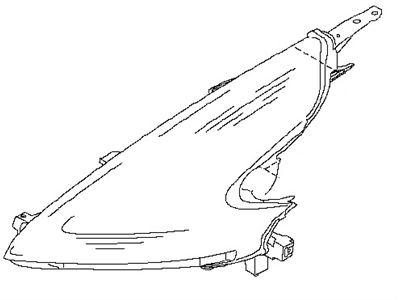Infiniti 26076-6GA2A Housing-Head Lamp,LH 26076-6GA2A Infiniti Housing-Head Lamp,LH Illustration 1 of 1