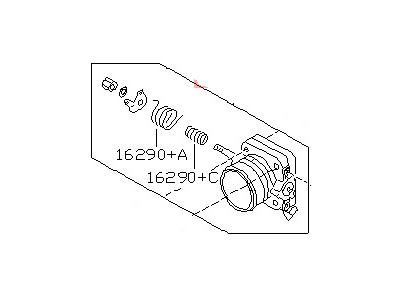 1996 Infiniti J30 Throttle Body - 16118-10Y65