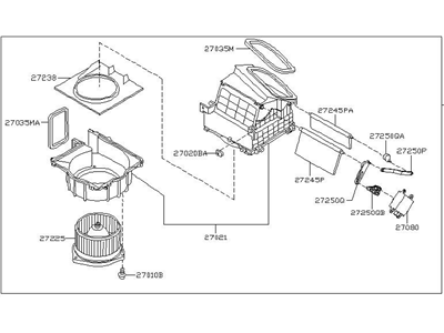 Infiniti 27200-CD000 Front Blower Assembly 27200-CD000 Infiniti Front Blower Assembly Illustration 1 of 1