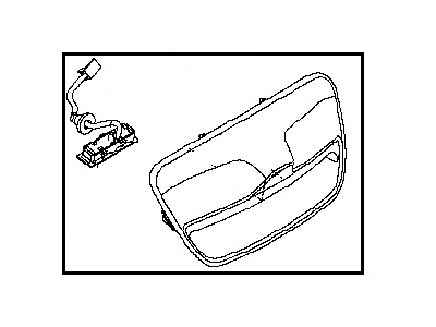 90606-3NC5A Infiniti Handle-TAILGATE Illustration 1 of 1