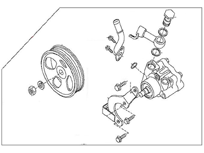 Infiniti 49110-ZV00A Power Steering Pump Assembly