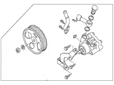 2007 Infiniti QX56 Power Steering Pump - 49110-7S000