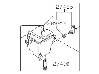 Infiniti 28910-40U00 Windshield Washer Tank Assembly