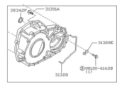 1993 Infiniti G20 Bellhousing - 31300-31X01