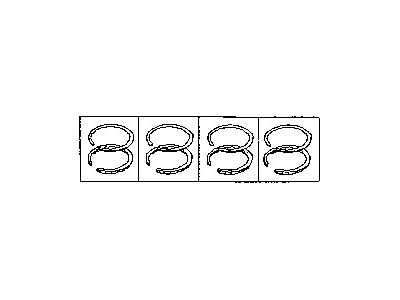 1995 Infiniti G20 Piston Ring Set - 12033-53J00