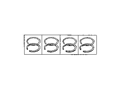 1992 Infiniti G20 Piston Ring Set - 12033-53J00