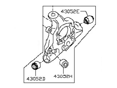 Infiniti 43019-1AA0A Housing-Rear Axle,LH