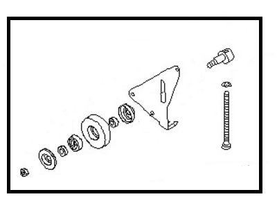 1999 Infiniti QX4 A/C Idler Pulley - 11923-0W001