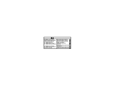 Infiniti 993B2-1MG1A Label-Warming,High Voltage