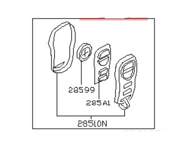 2006 Infiniti G35 Car Key - 28268-5Y702