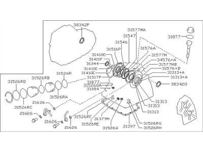 Infiniti 31397-32X94 Gasket & Seal Kit-Auto Transmission