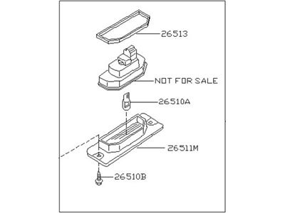 Infiniti 26510-CM80A Lamp Assembly-Licence Plate