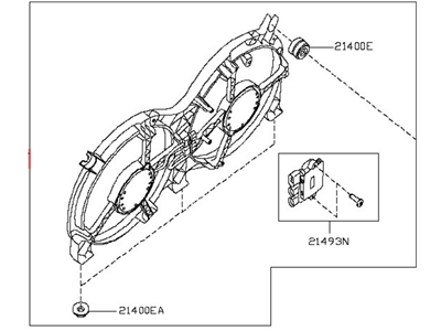 Infiniti 21481-3JA2E Motor Assy-Fan & Shroud