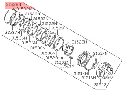 Infiniti 31506-31X07 Ring-Snap