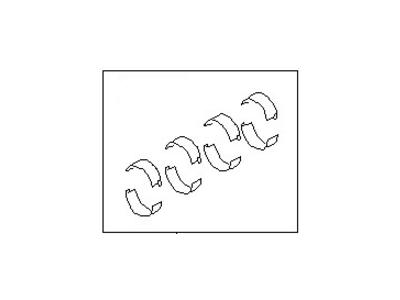 Infiniti 12208-31U25 Bearing Set-Crankshaft