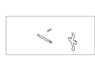 Infiniti 44218-12U26 Clip,Pin And Cross Spring Set