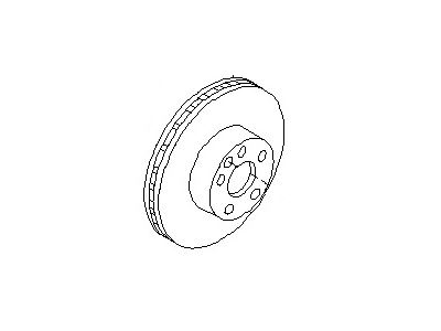 Infiniti G35 Brake Disc - 43206-CD005