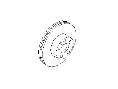 2004 Infiniti G35 Brake Disc - 43206-8H701