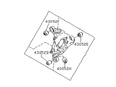 Infiniti 43019-AL500 Housing Assy-Rear Axle,LH