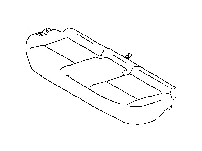 Infiniti 88320-49U02 Trim Assembly - Rear Seat Cushion -Beige
