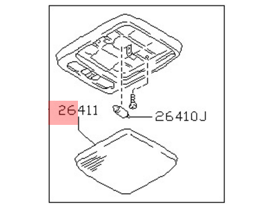 Infiniti 26410-2Y000 Lamp Assembly-Room