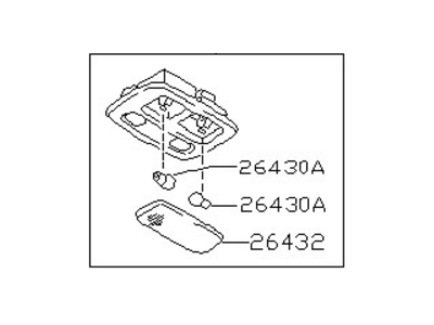 Infiniti 26430-2Y060 Lamp Assembly-Map