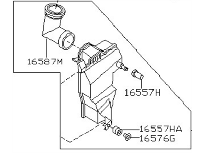 Infiniti 16585-2Y000 RESONATOR Assembly