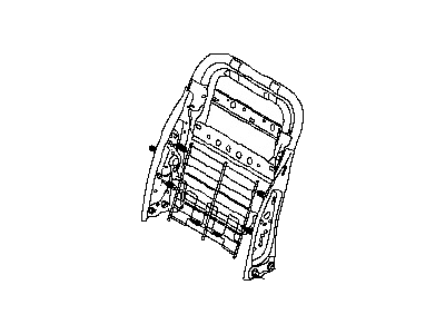 Infiniti 87601-0W000 Frame Assembly-Front Seat Back