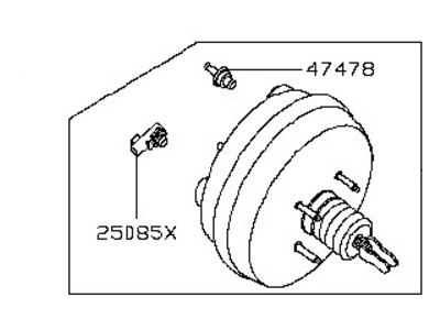 2020 Infiniti QX60 Brake Booster - 47210-9NA0B