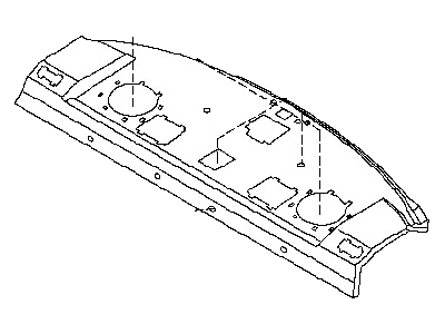 Infiniti 79910-3Y100 Finisher-Rear Parcel Shelf