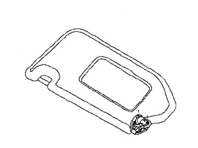 Infiniti 96401-3JA0A Driver Sun Visor Assembly