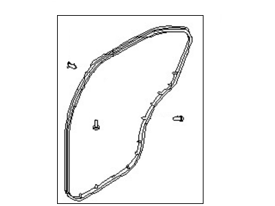 Infiniti I30 Door Seal - 82831-40U00