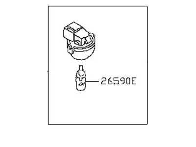 1991 Infiniti M30 Interior Light Bulb - 26490-V5000