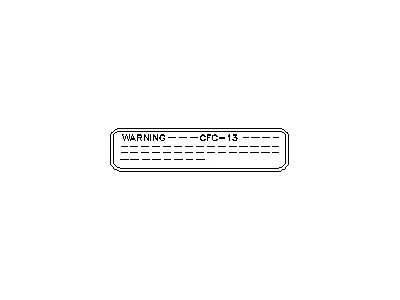 Infiniti 990A1-1E402 Label-Ozone Safety