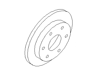 43206-9FF0A Infiniti Rotor-Disc Brake,Rear Axle Illustration 1 of 1