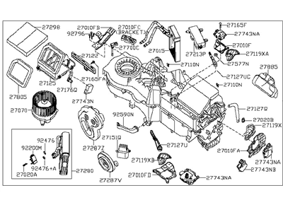 Infiniti 27110-7S500 Heating Unit Assy-Front