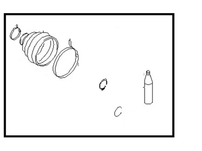 Infiniti 39741-59M27 Repair Kit-Dust B00T,Inner