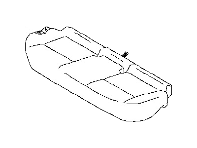 Infiniti 88320-3Y100 Trim Assembly-Rear Seat Cushion