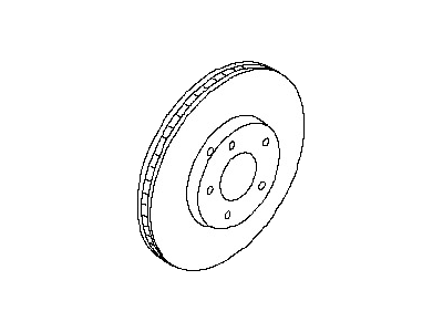 Infiniti 40206-AR00A Rotor Disc Brake Front