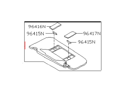 Infiniti QX4 Sun Visor - 96400-1W615