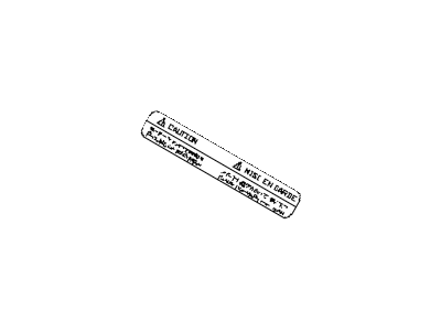 Infiniti 21599-EA000 Label-Caution, Motor Fan