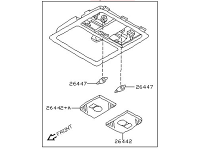 26430-CF000 Infiniti Map Lamp Assembly Illustration 1 of 1