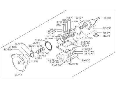 Infiniti 31397-51X27 Gasket & Seal Kit-Auto Transmission