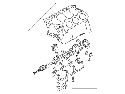 Infiniti 10103-4W9M0 Engine Assy-Short