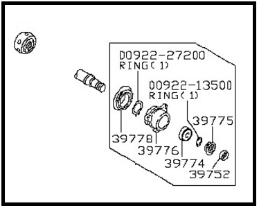 1996 Infiniti I30 CV Joint - 39771-31U01